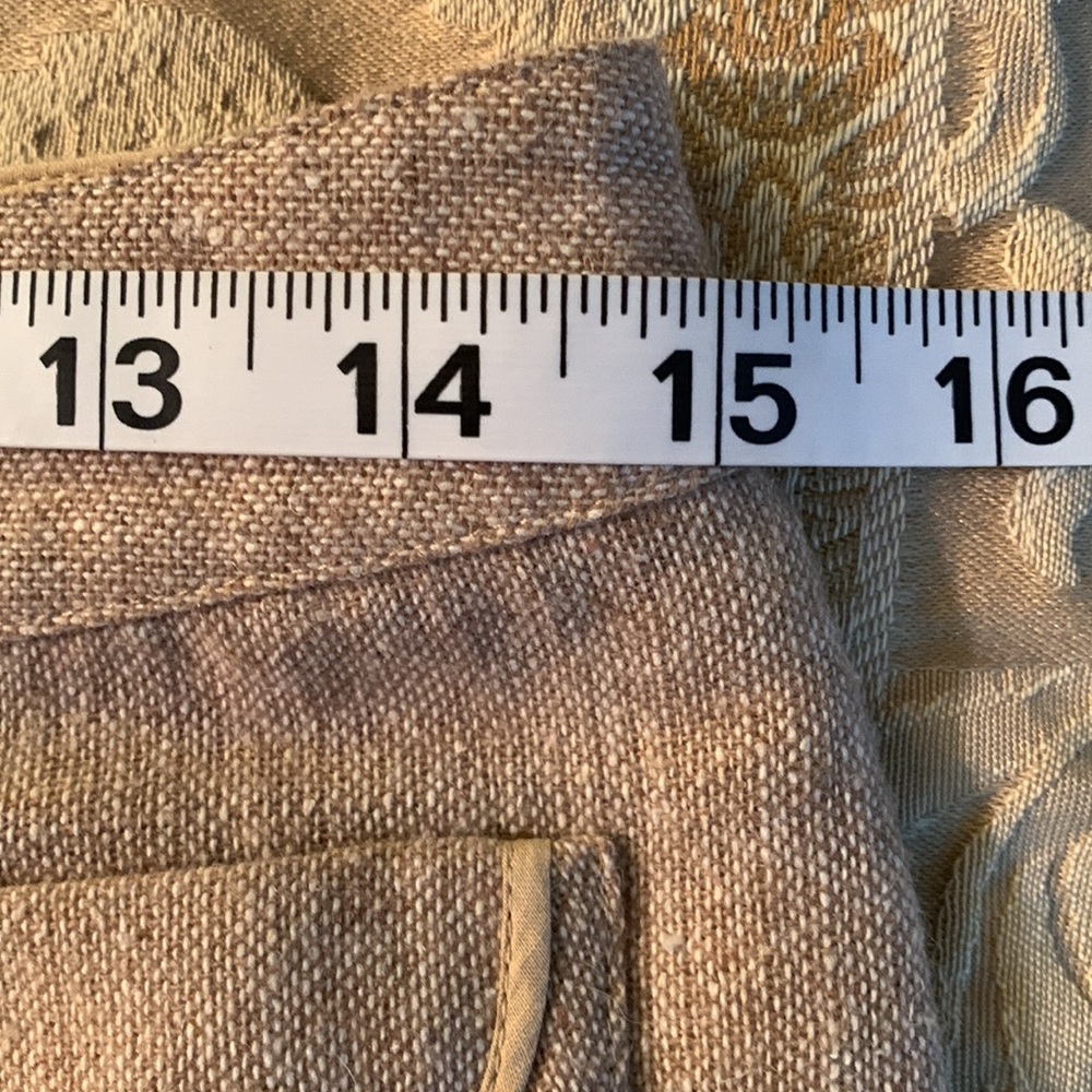 TABITHA. Tan Culotte with patch pockets. Wool ble… - image 6